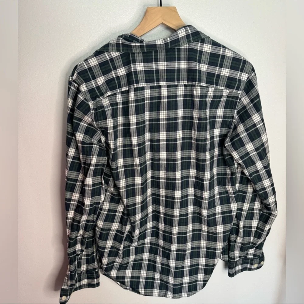 BANANA REPUBLIC 100% Cotton “Untucked Fit” Plaid Shirt Men’s